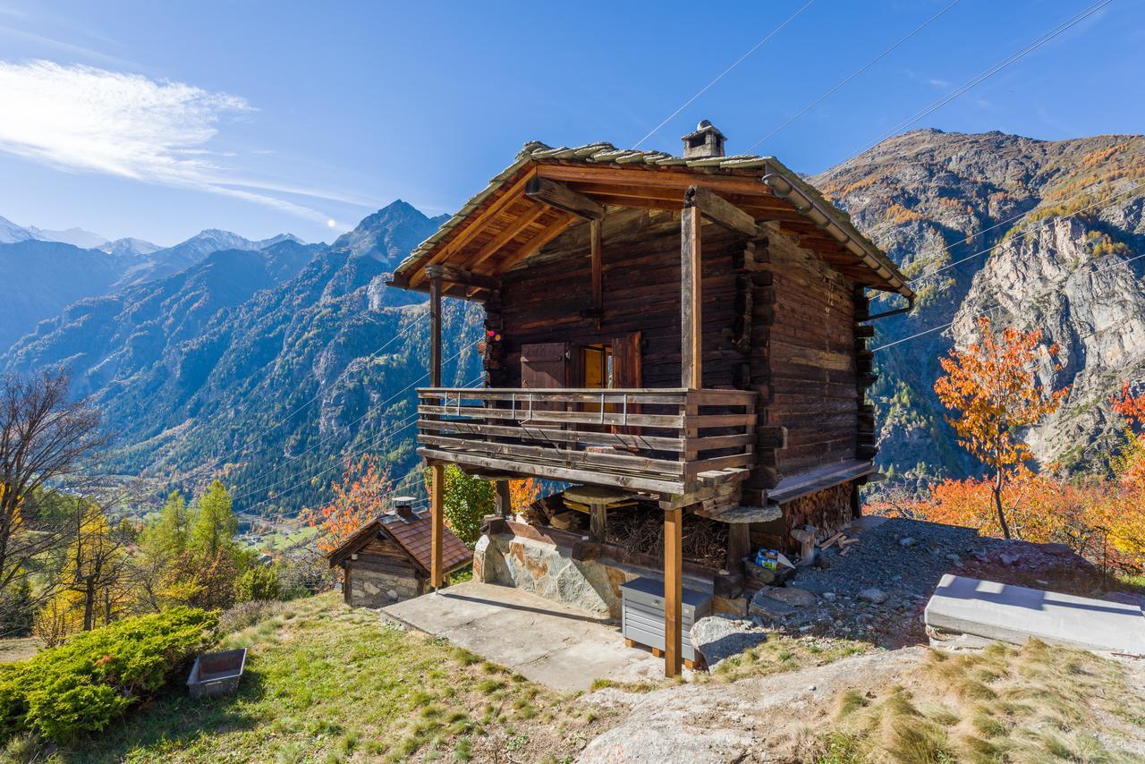 Korn-Stadel Arida Prata "Natur Pur" Grächen Exterior foto